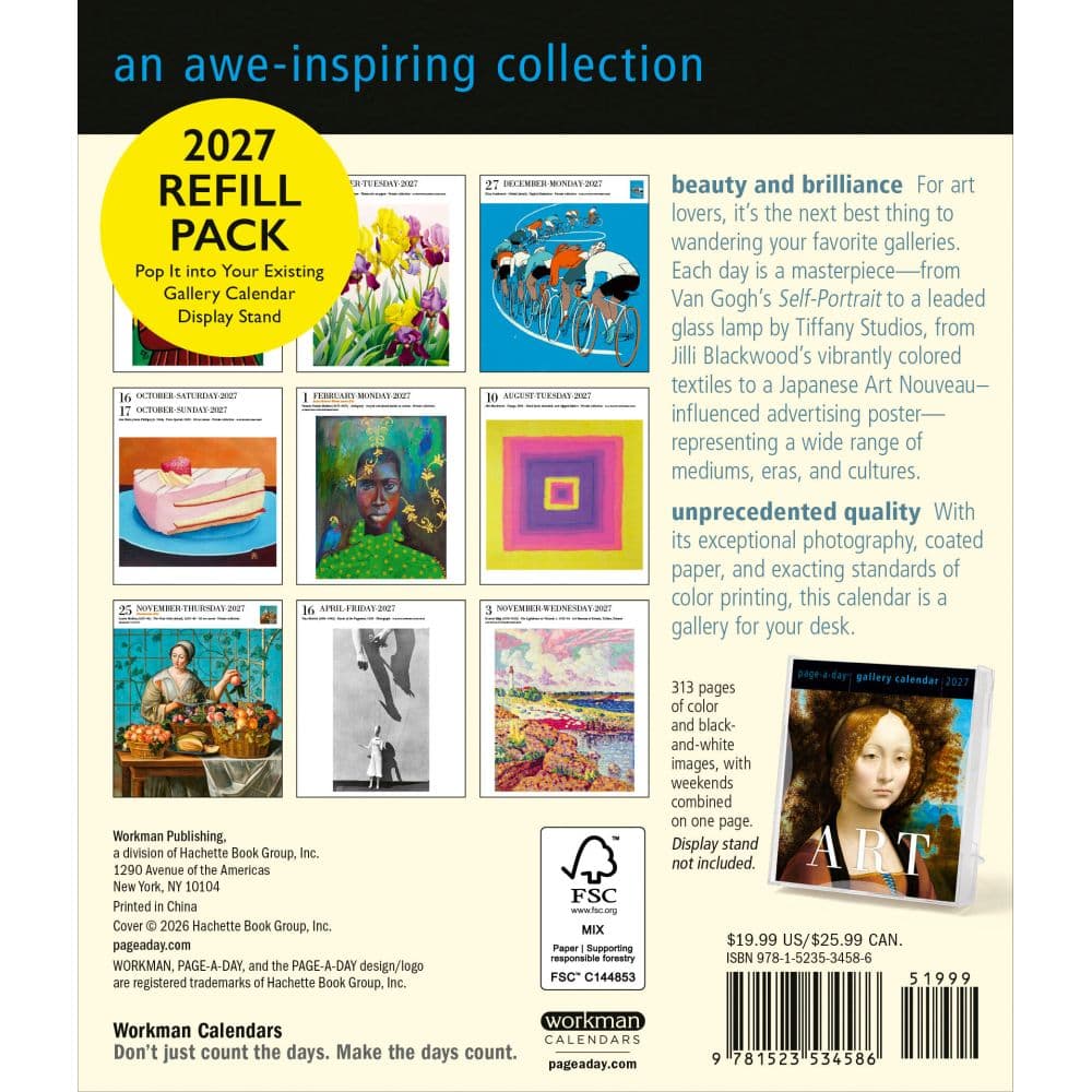Art Page-A-Day Gallery Calendar Refill Pack First Alternate Image