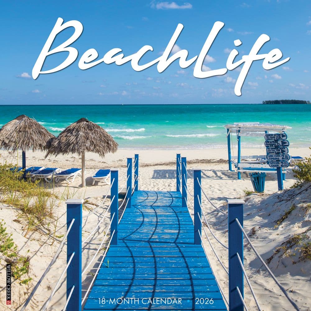 Beach Life 2026 Wall Calendar Main Image