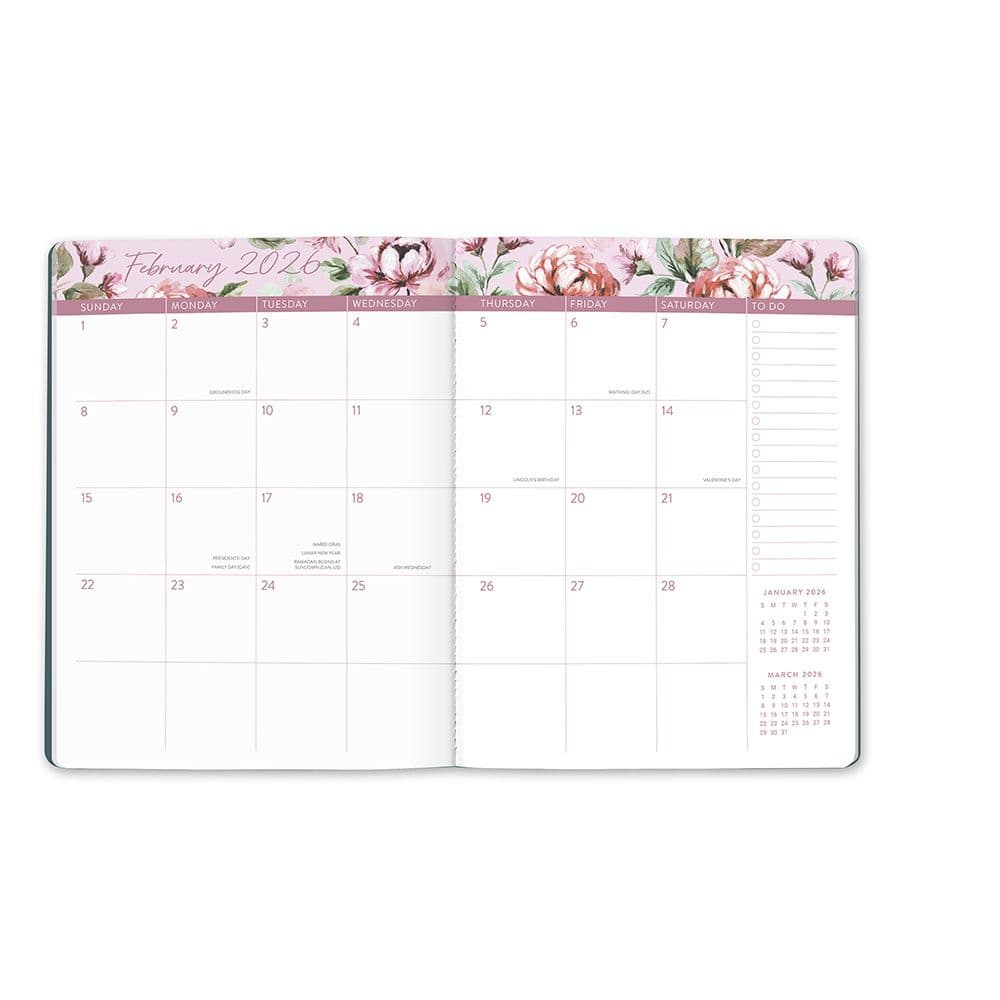 Bella Flora Monthly 2026 Planner Third Alternate Image