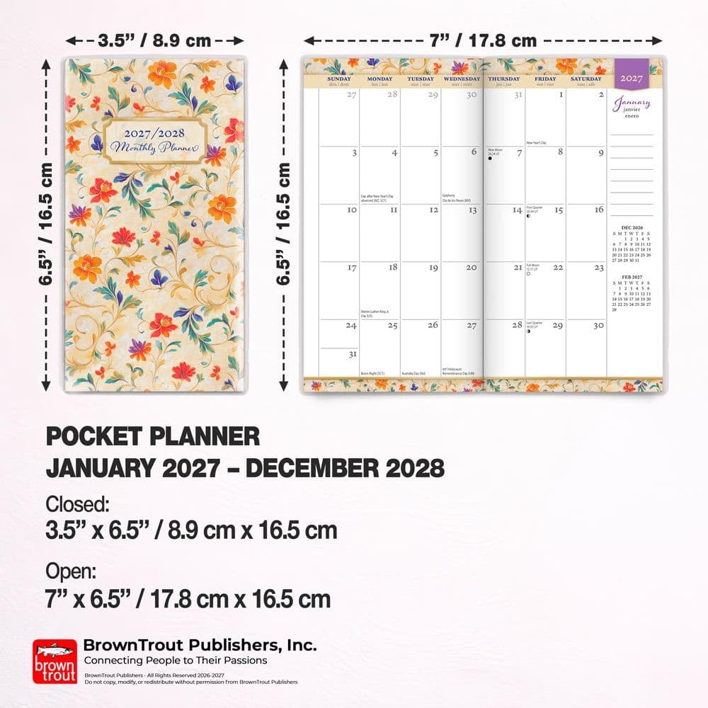 Tuscan Delight 2027 2 Year Pocket Planner Sixth Alternate Image