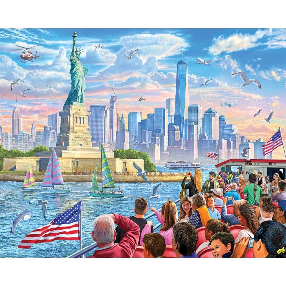 White Mountain Puzzles Statue of Liberty 1000 Piece Puzzle