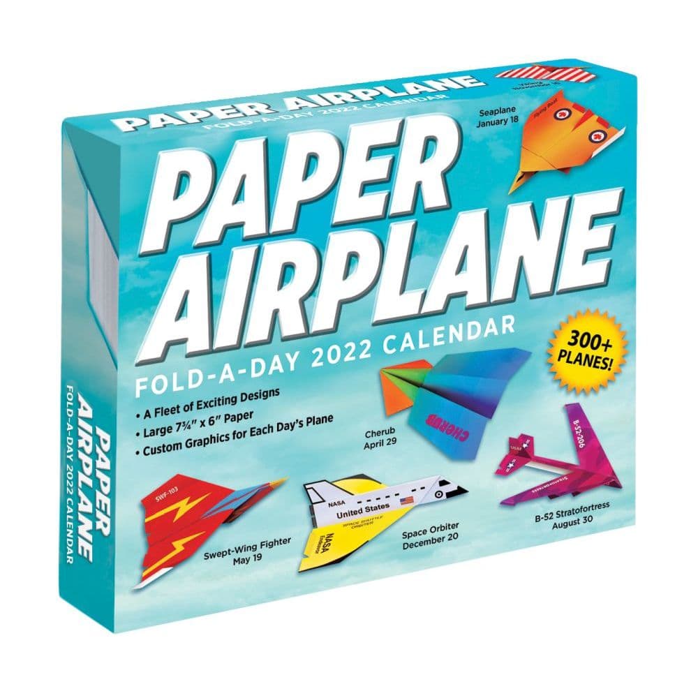Paper Airplane 2022 Fold-A-Day Calendar