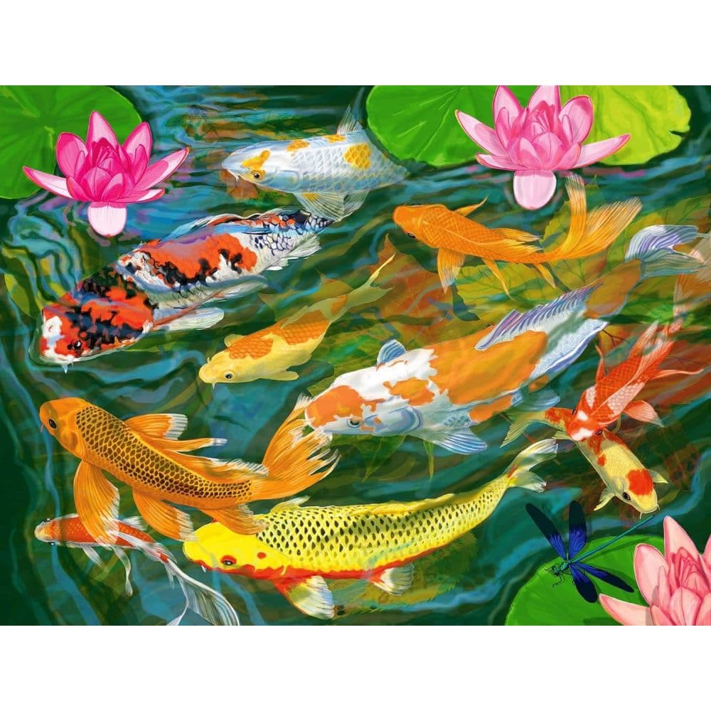 Koi Pond 1000 Piece Puzzle First Alternate Image