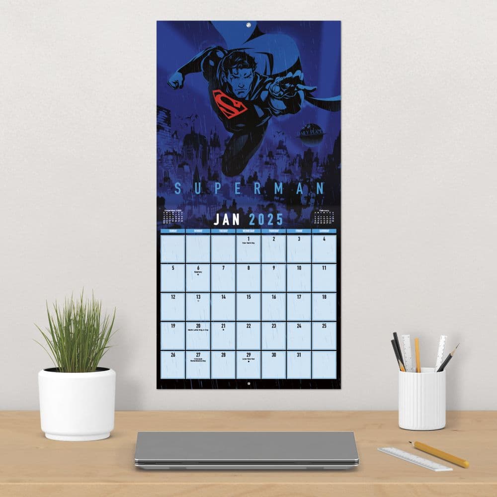 Justice League Classic 2025 Wall Calendar Fourth Alternate Image width=&quot;1000&quot; height=&quot;1000&quot;
