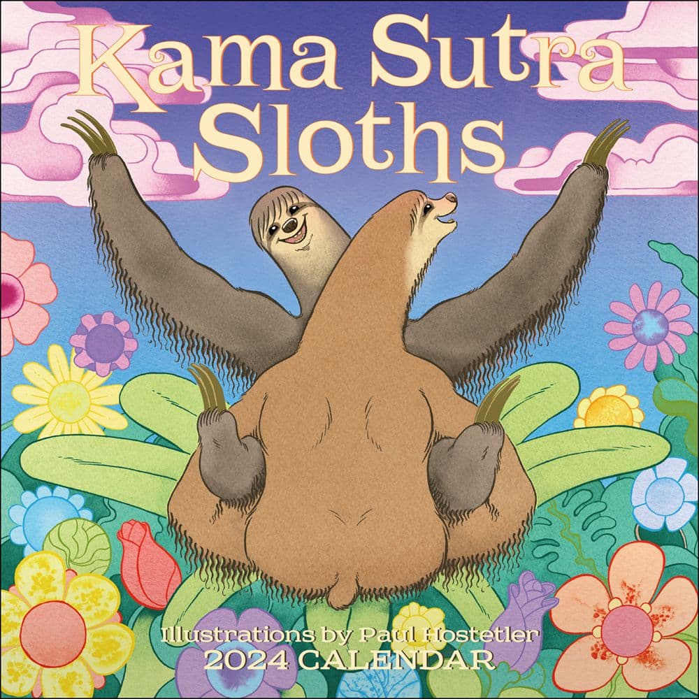 Kama Sutra Sloths 2024 Wall Calendar - Calendars.com