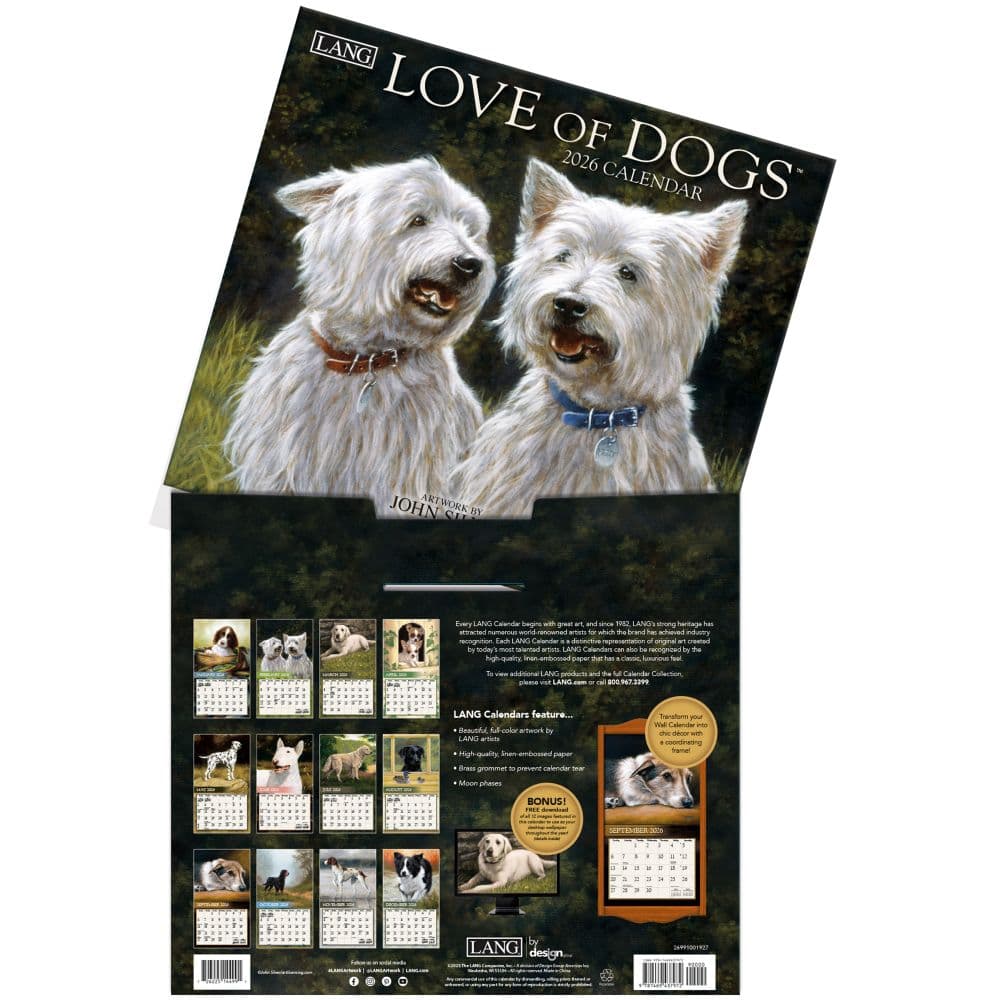 Love of Dogs 2026 Wall Calendar by John Silver_ALT3