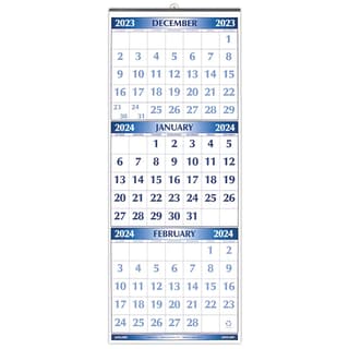 Three Month 2024 Wall Calendar - Calendars.com