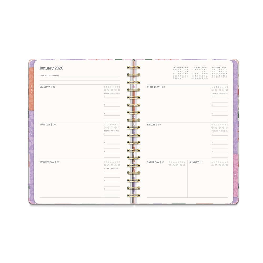 Secret Garden Tri Tab 2026 Planner Sixth Alternate Image