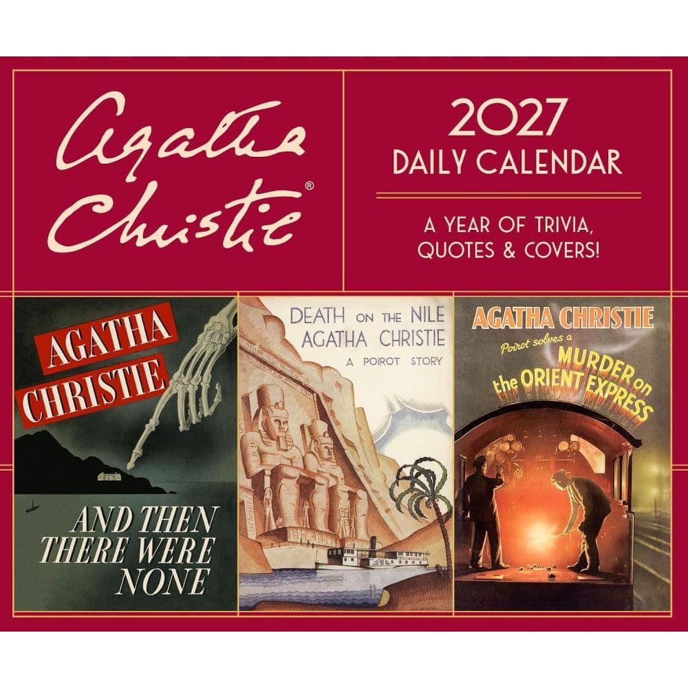 Agatha Christie 2027 Desk Calendar Third Alternate Image