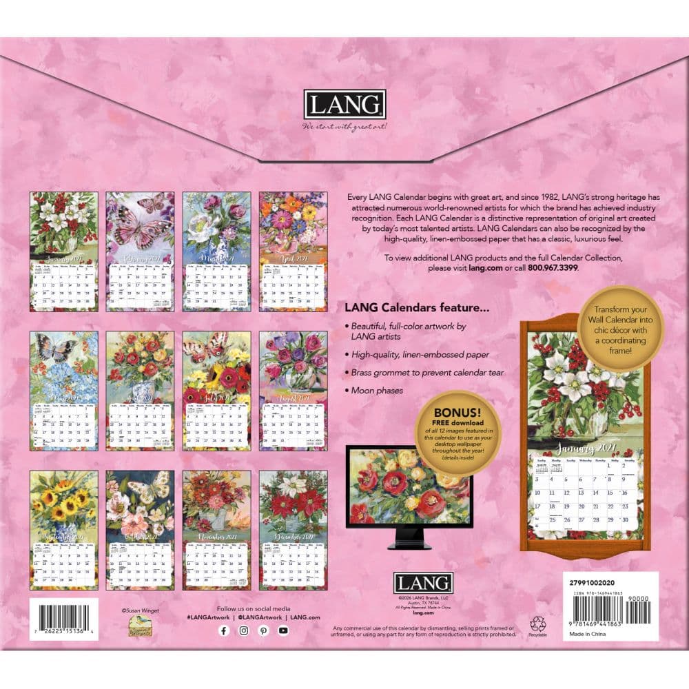 Gallery Florals 2027 Wall Calendar by Susan Winget First Alternate Image