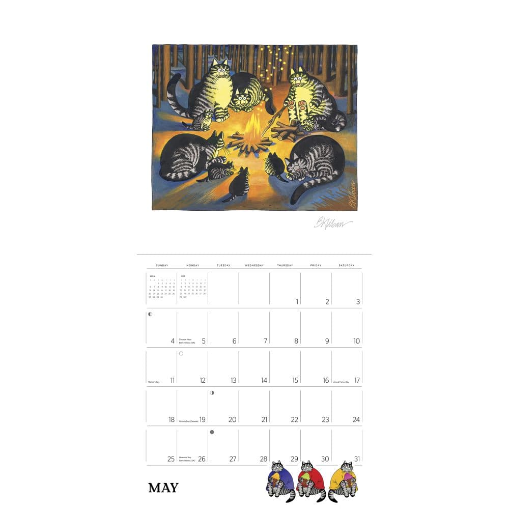 Kliban Cat Special Edition 2025 Wall Calendar Third Alternate Image width=&quot;1000&quot; height=&quot;1000&quot;