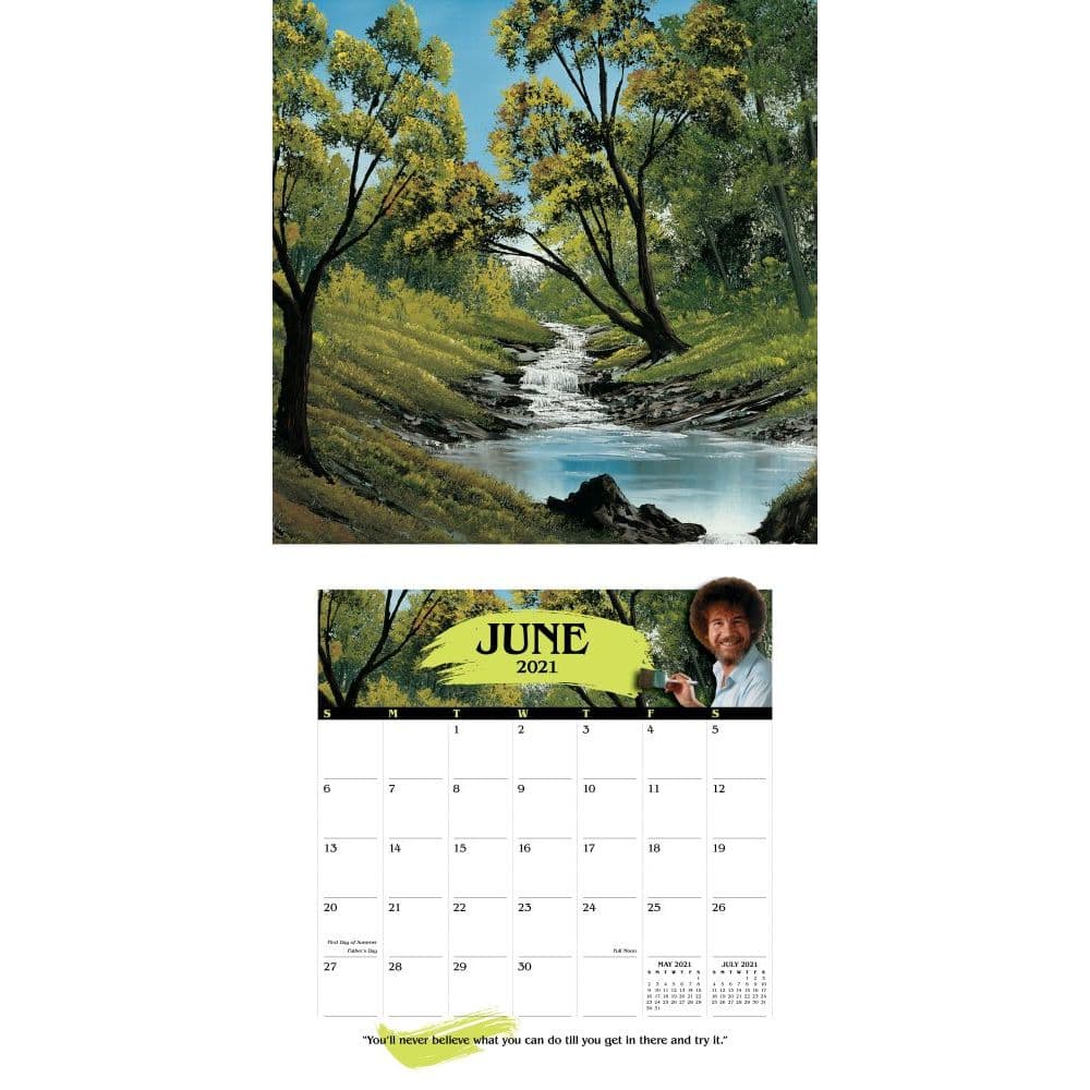 Bob Ross Special Edition Wall Calendar