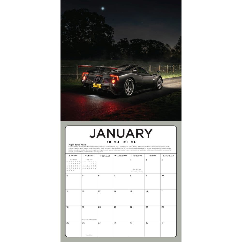 Supercars 2026 Wall Calendar Second Alternate Image