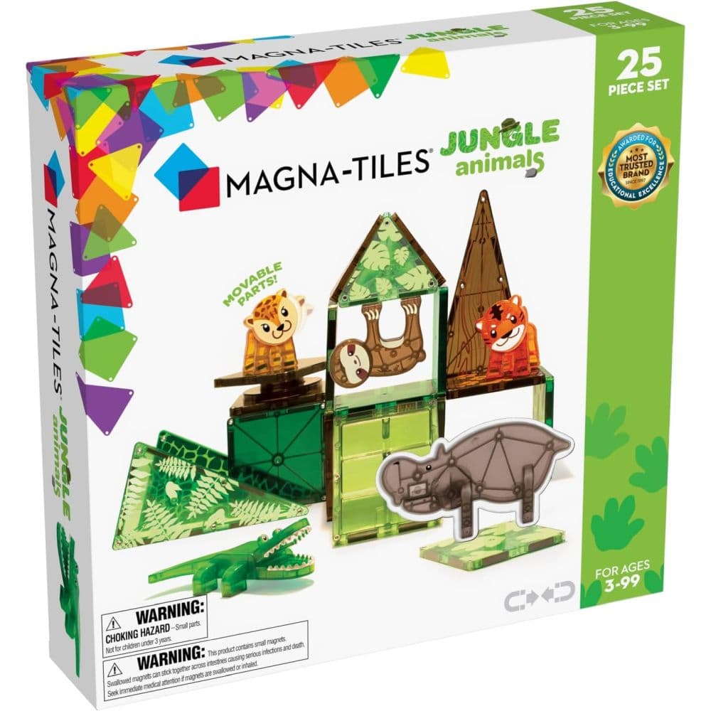 Magna tiles 25 Piece Jungle Animals Set Main Product Image