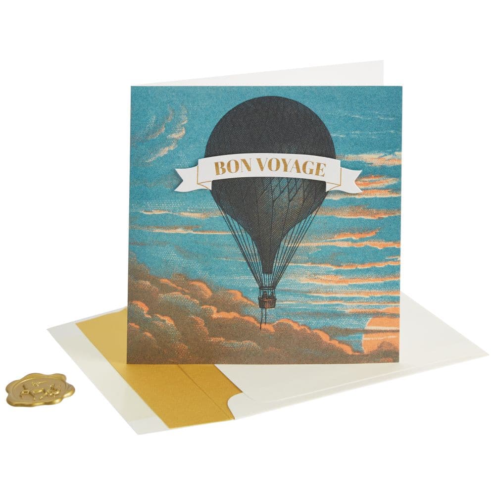 Hot Air Balloon Bon Voyage Card Eighth Alternate Image width=&quot;1000&quot; height=&quot;1000&quot;