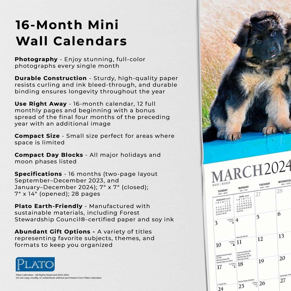 Puppies For the Love 2024 Mini Wall Calendar Fourth Alternate Image width=&quot;1000&quot; height=&quot;1000&quot;