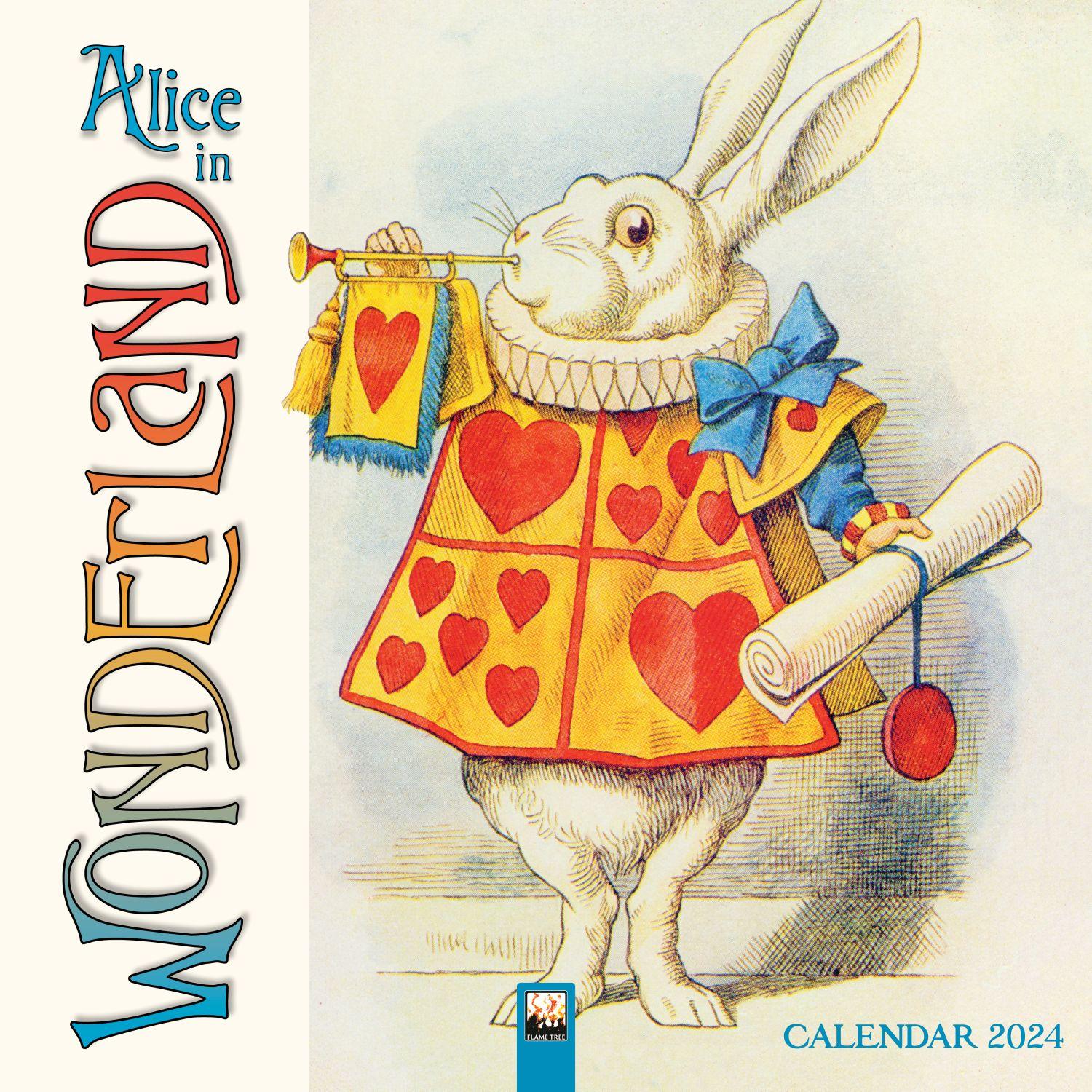 Alice in Wonderland 2025 Wall Calendar