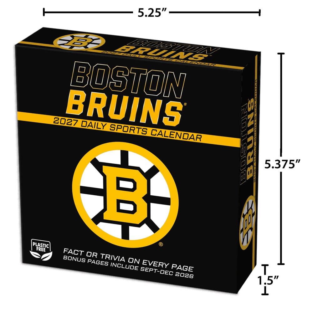 NHL Boston Bruins 2027 Desk Calendar Fifth Alternate Image