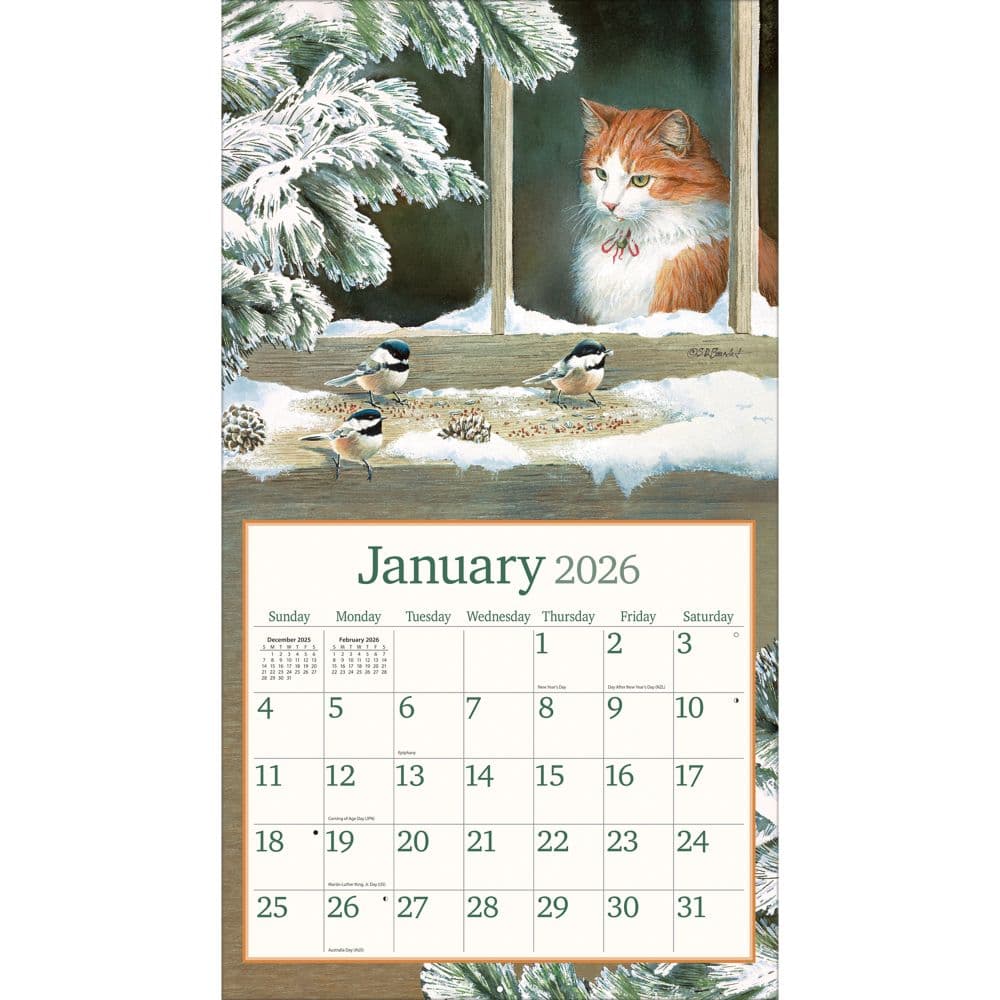 Cats in the Country 2026 Wall Calendar by Susan Bourdet_ALT1