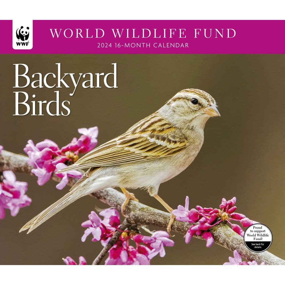 Backyard Birds WWF 2024 Wall Calendar