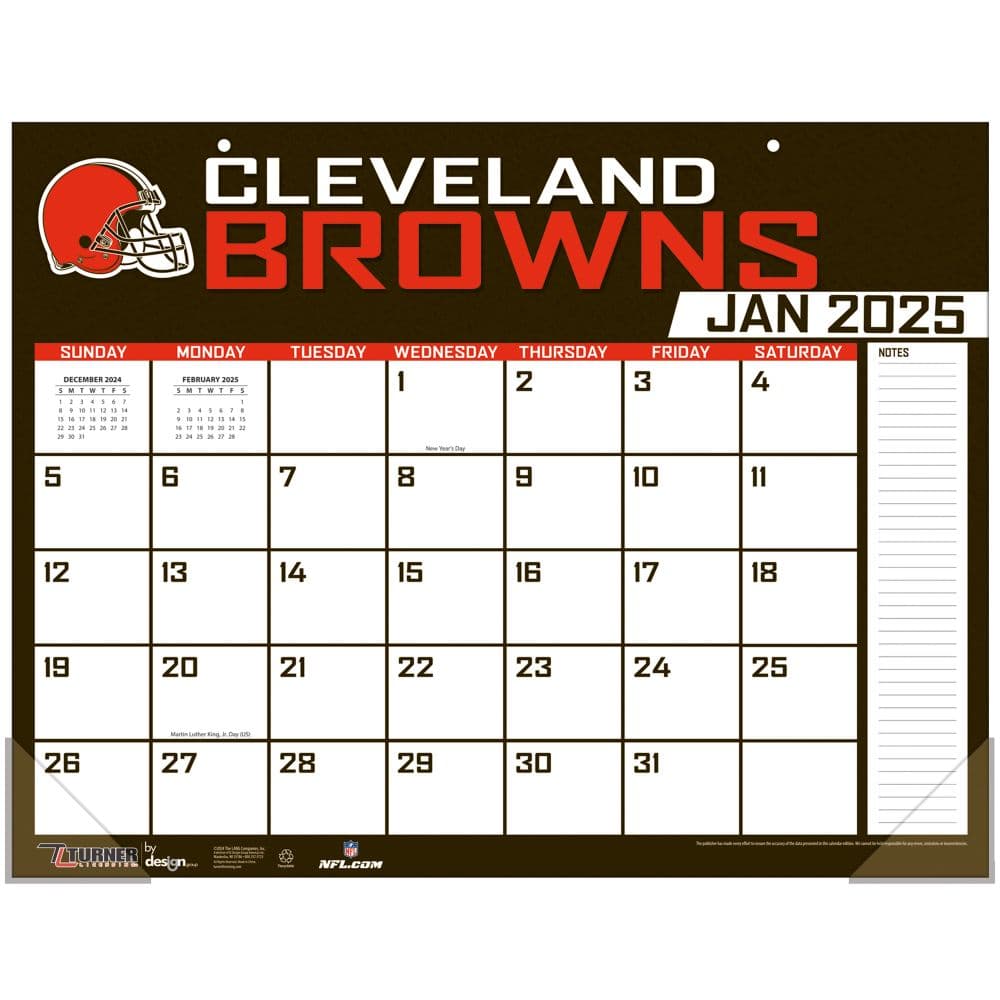 NFL Cleveland Browns 2025 Desk Pad First Alternate