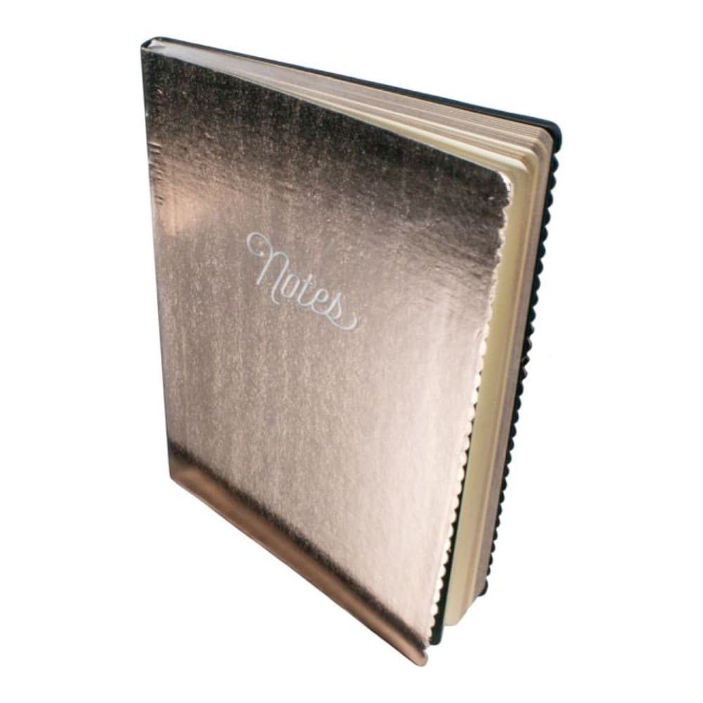 Metallic Blush Large Scalloped Edge Journal Fourth Alternate Image