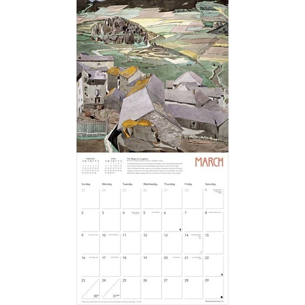 Mackintosh 2025 Wall Calendar Second Alternate Image