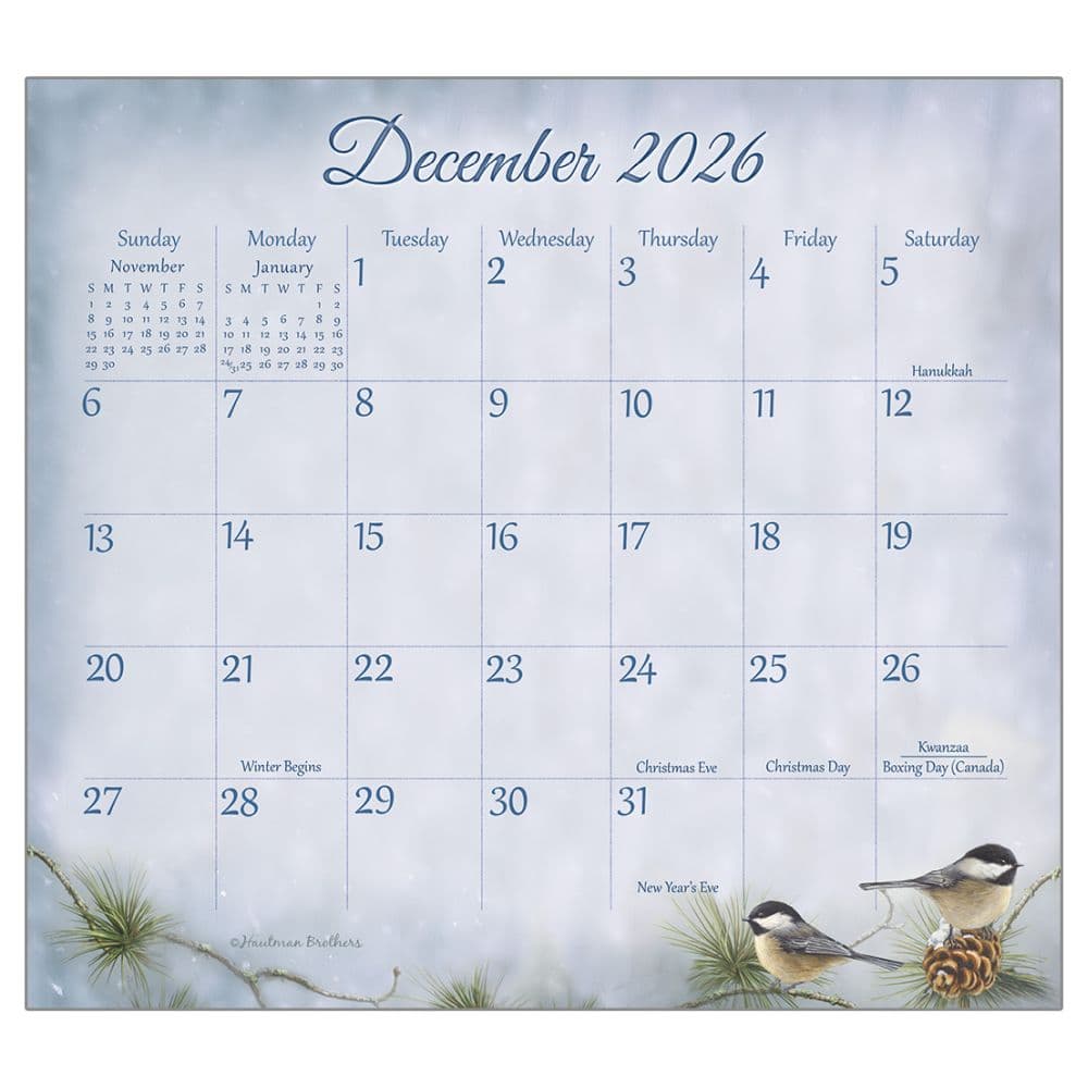 Songbirds by Hautman Brothers 2026 Magnetic Calendar Main Image