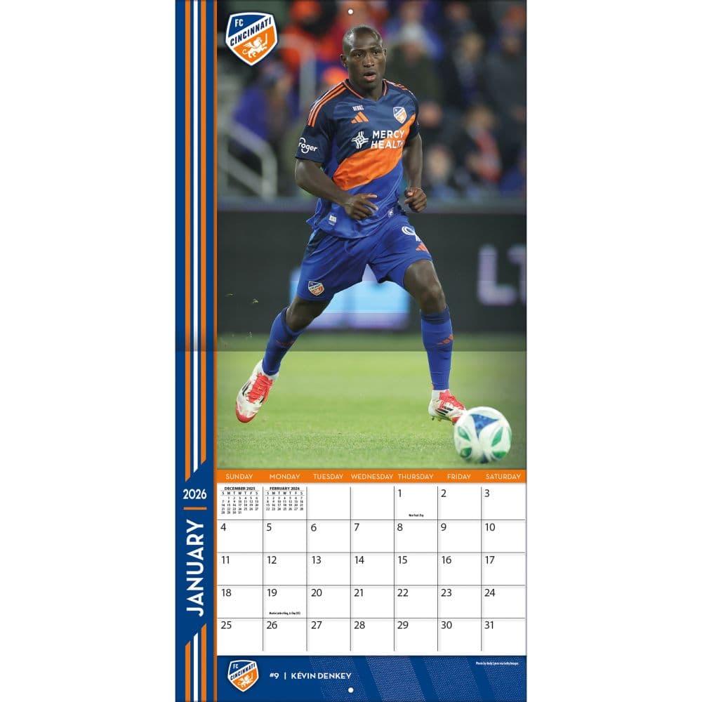 MLS Cincinnati FC 2026 Wall Calendar Third Alternate Image