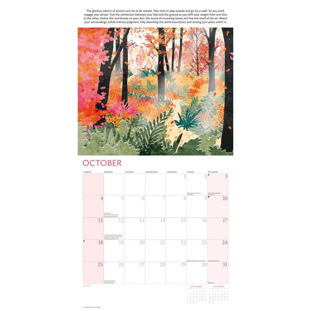 Breathe 2026 Wall Calendar Fourth Alternate Image