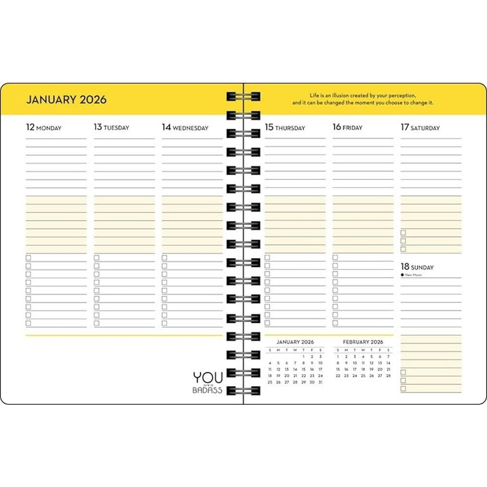 You Are a Badass 2026 Planner Ninth Alternate Image