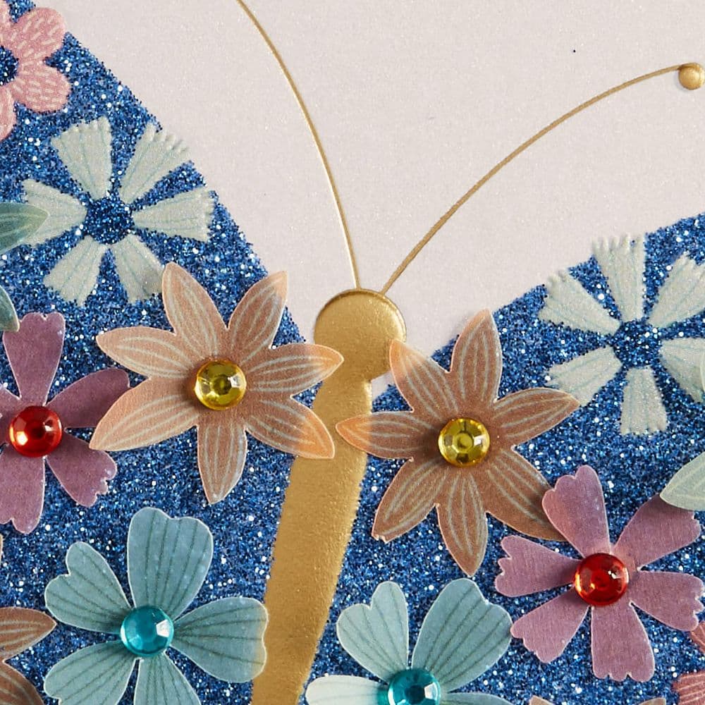 Flowers Butterfly Birthday Card Fifth Alternate Image width=&quot;1000&quot; height=&quot;1000&quot;