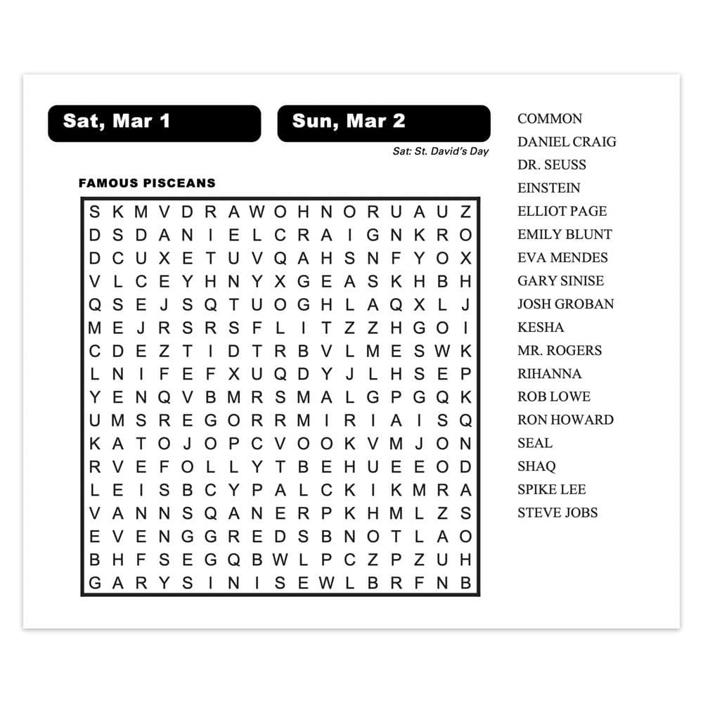 Word Search 2025 Desk Calendar Second Alternate Image width=&quot;1000&quot; height=&quot;1000&quot;