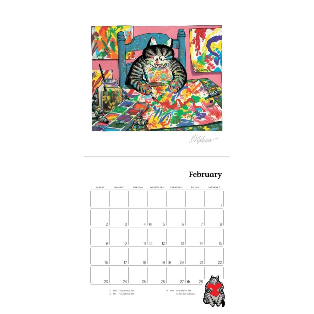 Kliban 2025 Mini Wall Calendar Second Alternate Image width="1000" height="1000"