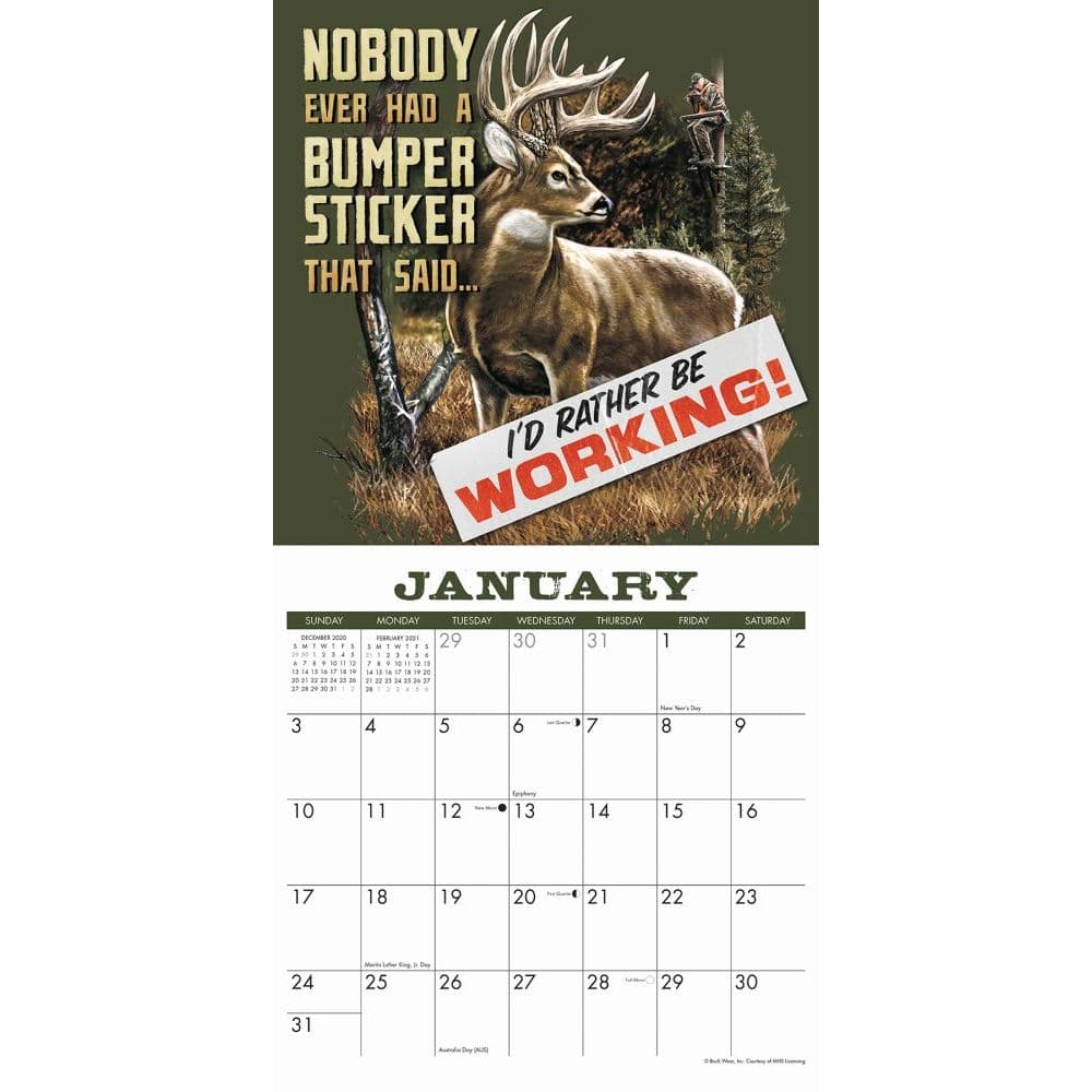 Hunting Tales Buck Wear Wall Calendar