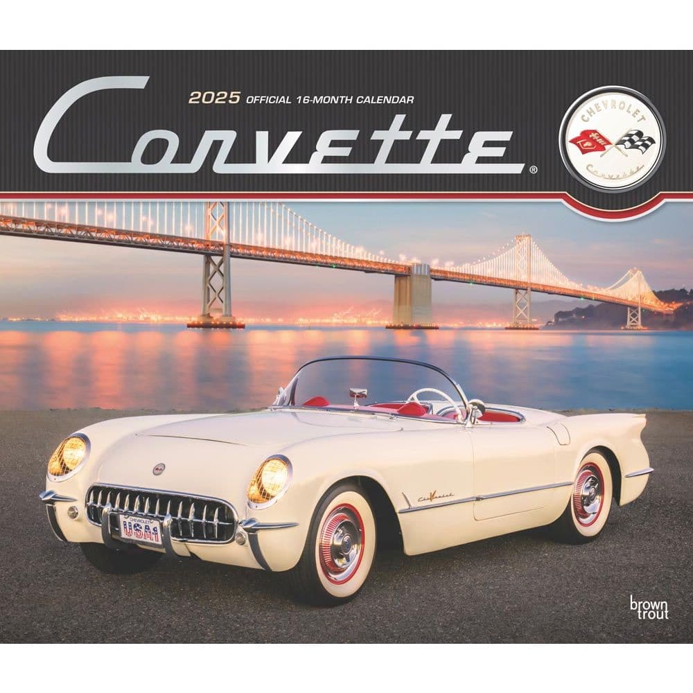 Corvette Deluxe 2025 Wall Calendar