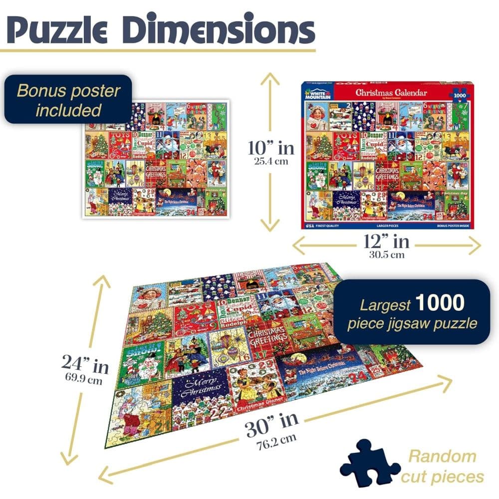 Christmas Calendar 1000pc Puzzle Second Alternate Image