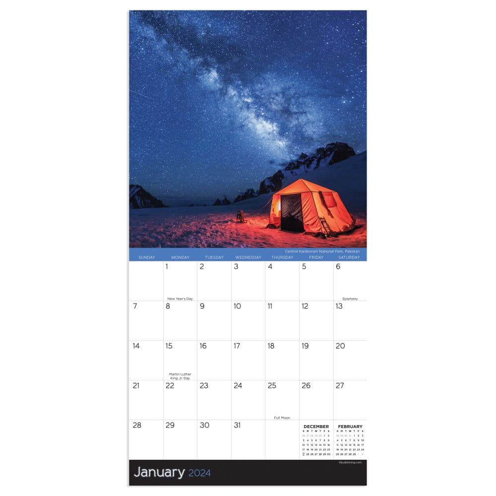 Stargazing 2024 Mini Wall Calendar Second Alternate Image width="1000" height="1000"