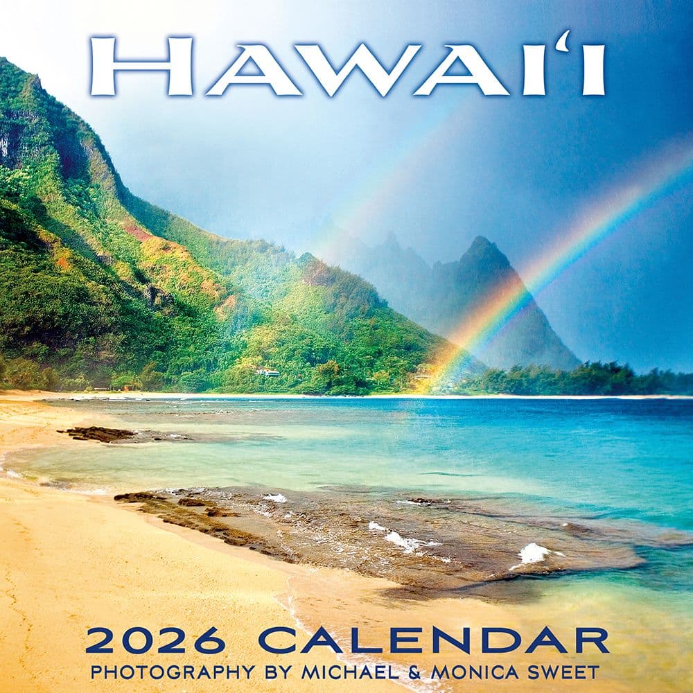 Hawaii Landscapes Deluxe 2026 Wall Calendar Main Product Image