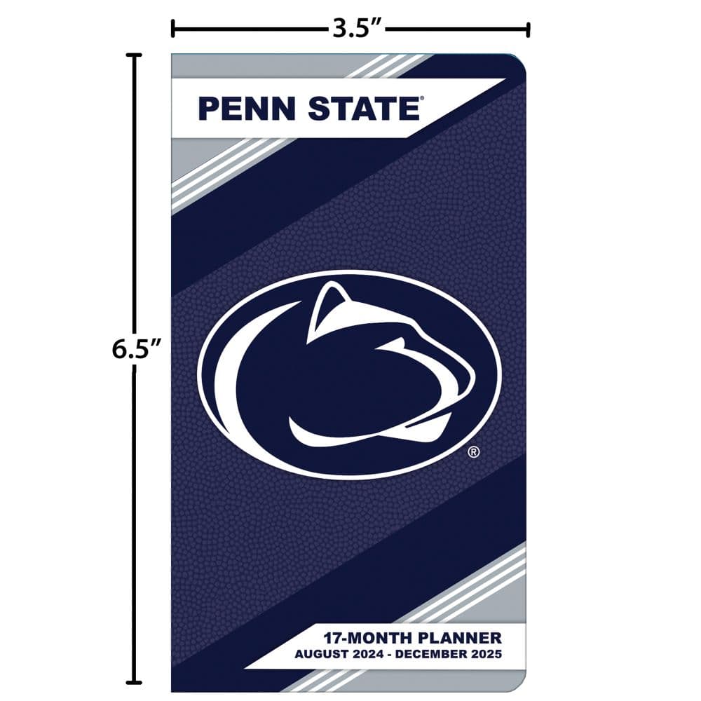 Penn State Nittany Lions 2025 Pocket Planner measurements