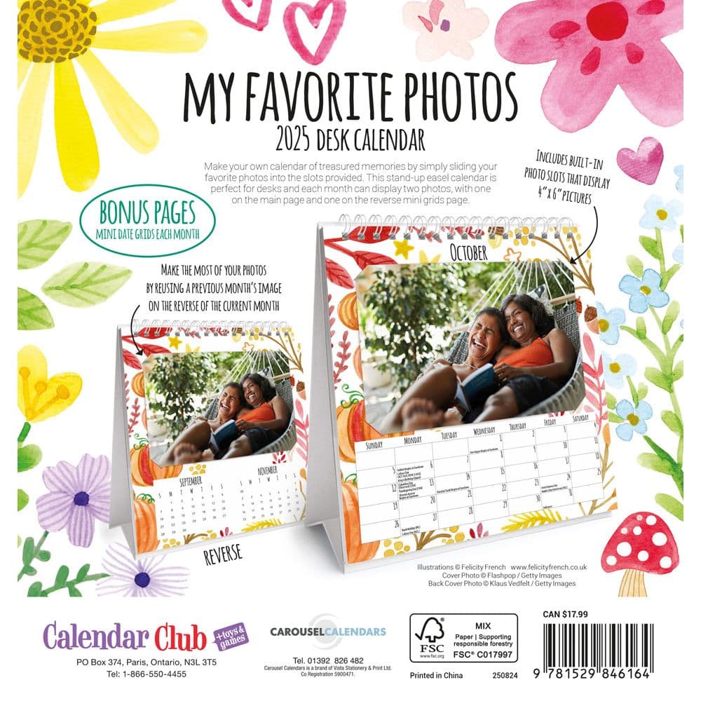 My Favorite Photos 2025 Easel Desk Calendar First Alternate Image width=&quot;1000&quot; height=&quot;1000&quot;