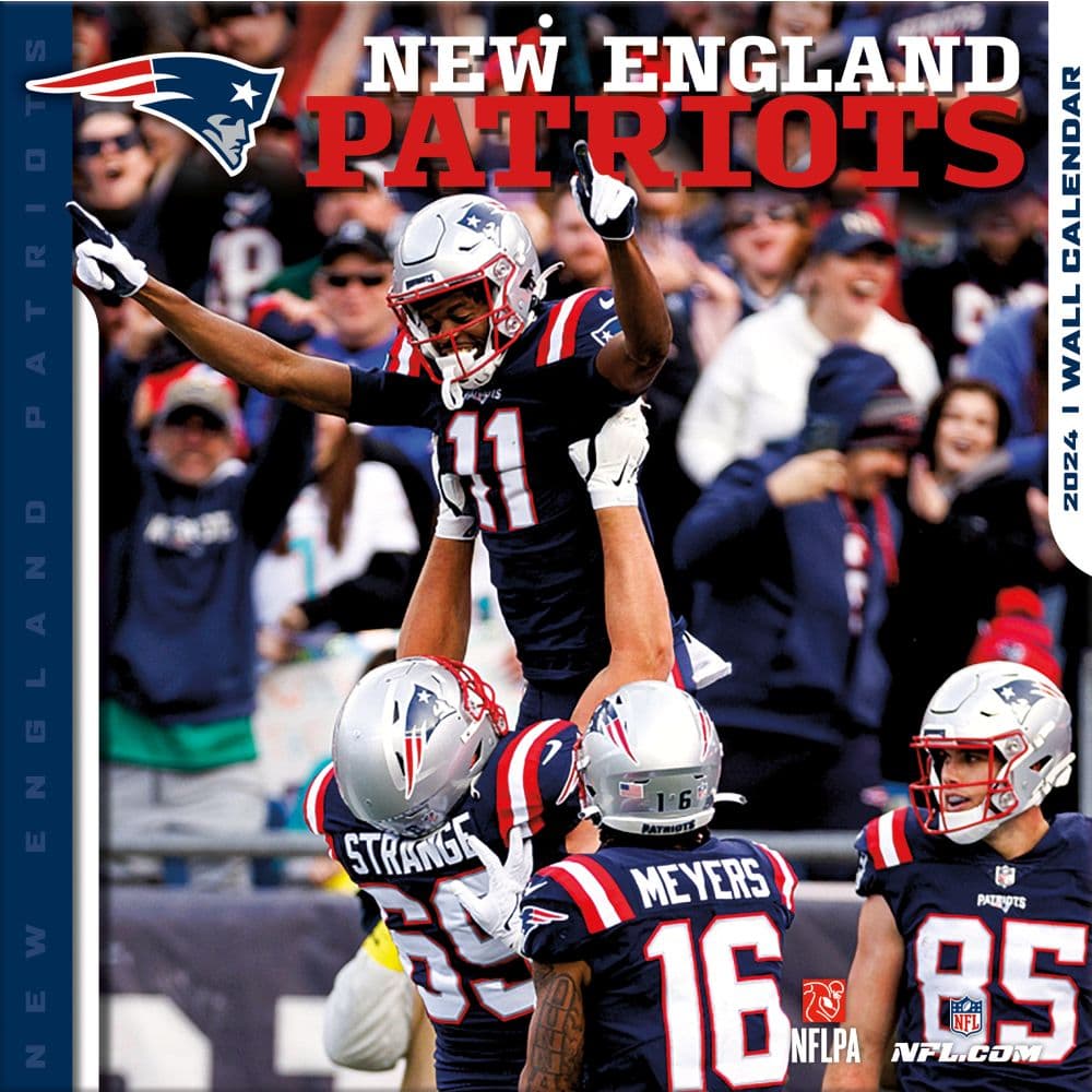 NFL New England Patriots 2024 Wall Calendar Main Product Image width=&quot;1000&quot; height=&quot;1000&quot;