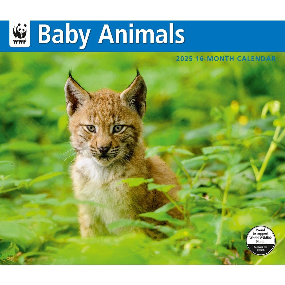 Baby Animals WWF 2025 Wall Calendar Main Image