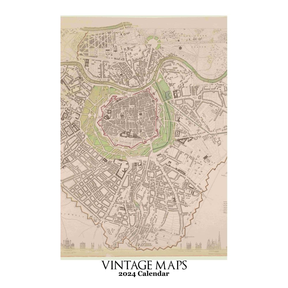 Best Poster: Retrospect Vintage Maps 2024 Poster Wall Calendar