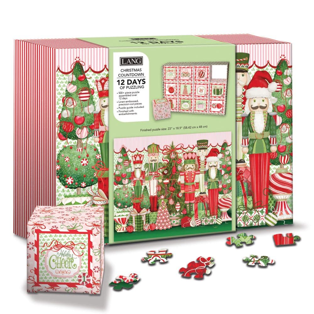 Merry Nutcrackers Countdown Calendar 500 Piece Puzzle Main Product Image