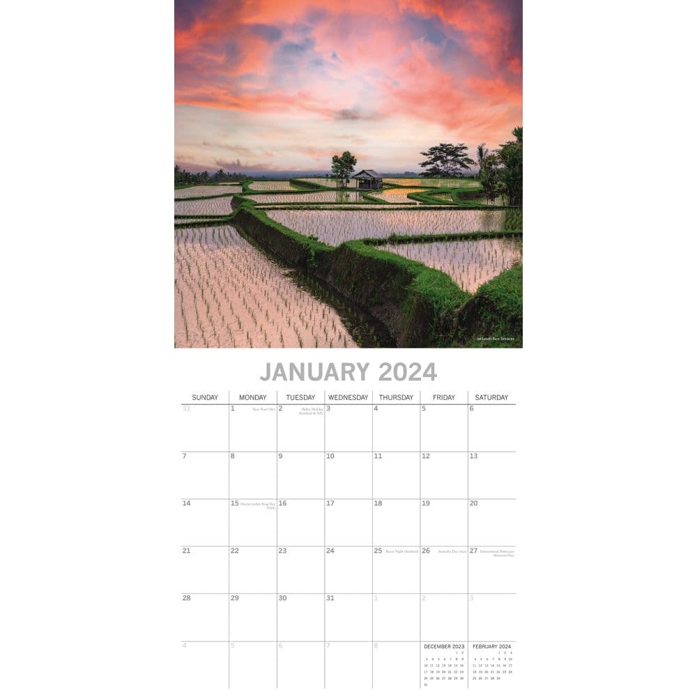 Bali 2024 Wall Calendar