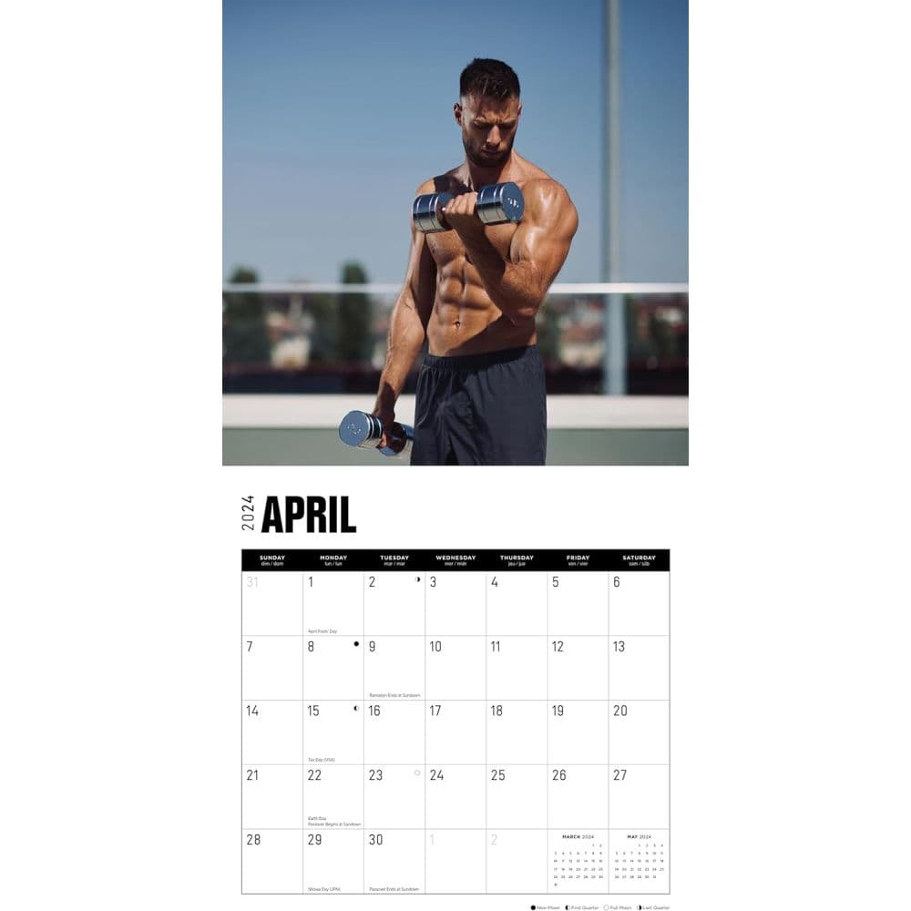 Muscle Men 2024 Wall Calendar Second Alternate Image width=&quot;1000&quot; height=&quot;1000&quot;