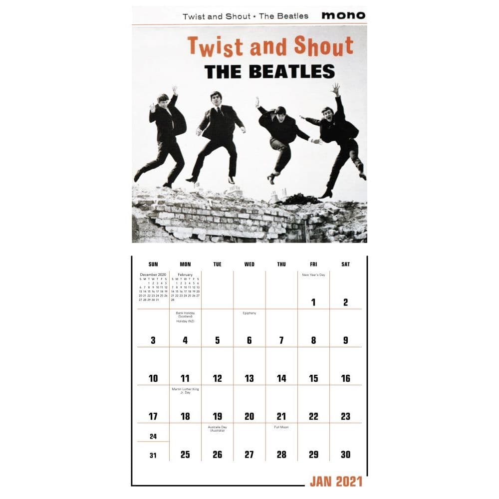 Beatles Special Edition Wall Calendar