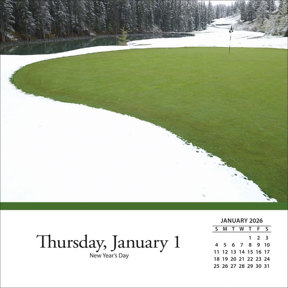 Golf Courses 2026 Desk Calendar_ALT2