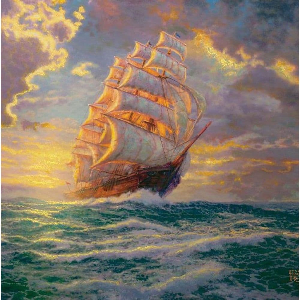 Kinkade Voyage Paint by Number Kit Eighth Alternate Image width=&quot;1000&quot; height=&quot;1000&quot;